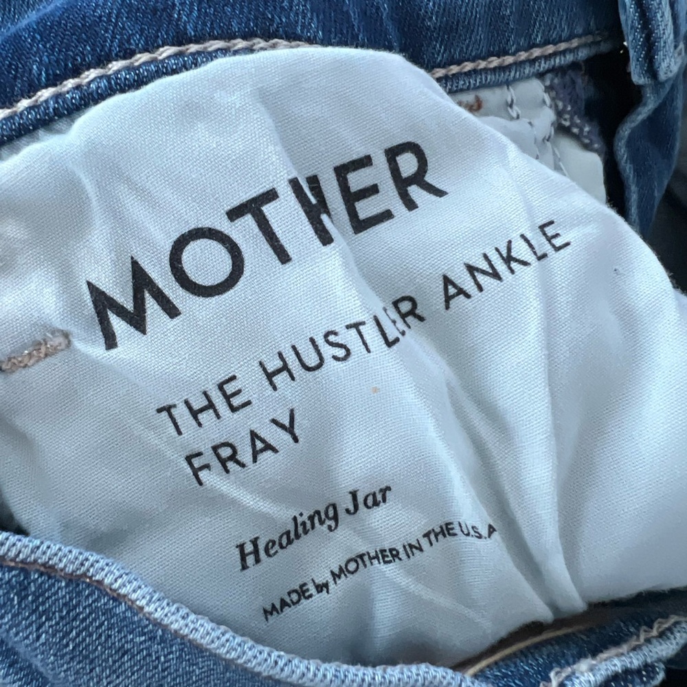 MOTHER Blue Cropped Flare Jeans - Picture 10 of 11